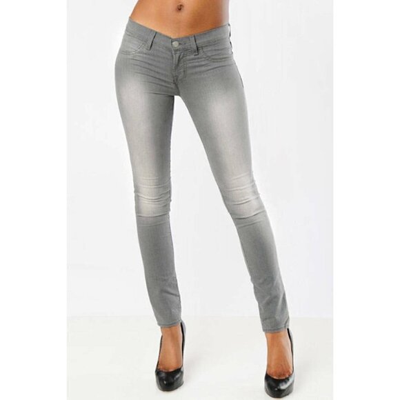 J Brand Sz 27 Grey Venus Lightweight Skinny Leggings Jeans Jeggings Womens - Picture 1 of 12